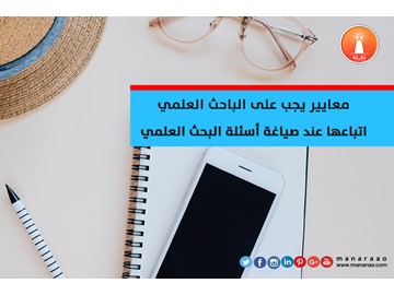 معايير صياغة أسئلة البحث العلمي